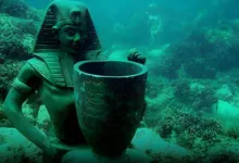 أطلانتس المصرية.. أسرار مدينة هيراكليون الغارقة تحت بحر الإسكندرية ورجعت للنور! 🧜‍♂️🏛️